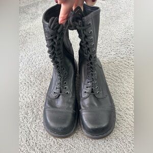 Rare Vtg Y2K Doc Martens MIRANDA Black Leather Boots